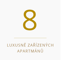 8 luxusně zařízených apartmánů v Třeboni